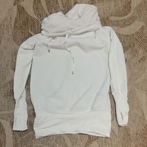 Lululemon Don't Hurry Be Happy Pullover Cozy White Sweatshirt